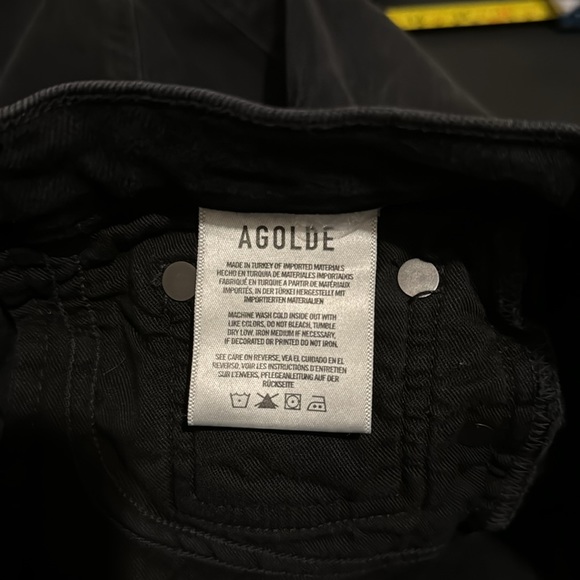 Agolde Sophie Mid Rise Skinny Ankle Jean Black Size 26 - Picture 6 of 7